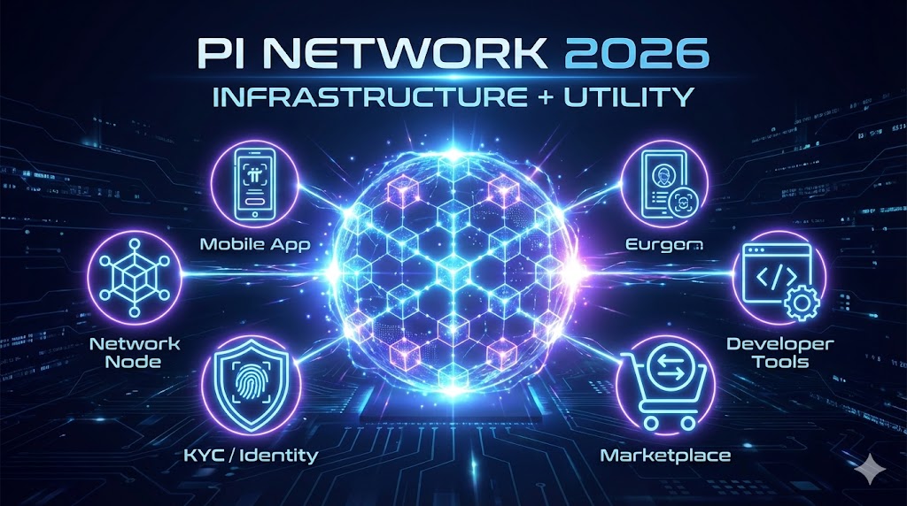 Pi Network 2026 tiếp tục phát triển tiện ích, hệ sinh thái