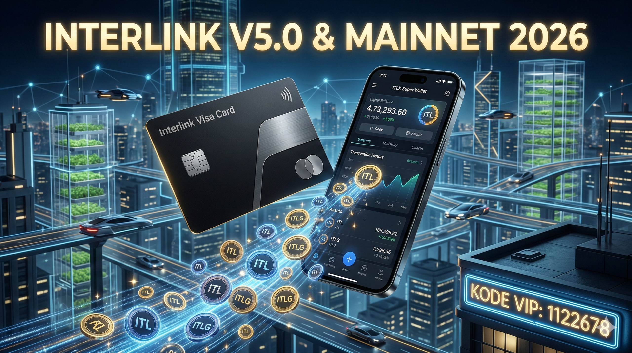 Interlink Network V5.0 ITLX Visa Card và lộ trình Mainnet 2026 mã mời 1122678