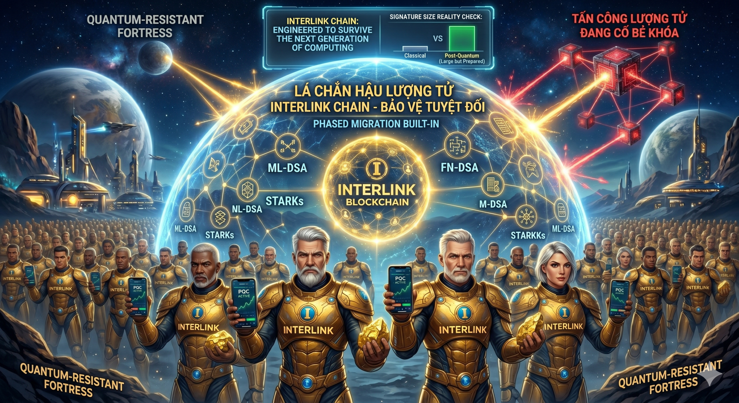 Interlink Network blockchain bảo mật kháng lượng từ hàng thế kỷ